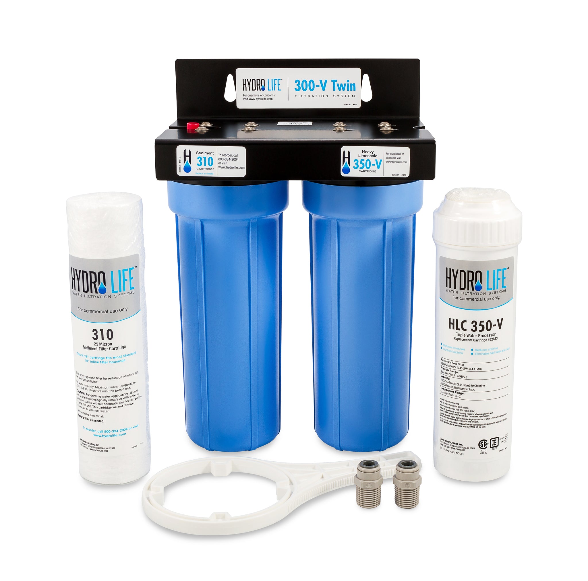 Camco Hydro Life 300-V Twin Value Series Water Filter