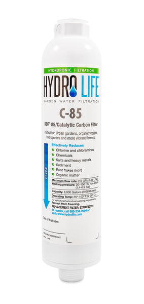 Hydro Life Hydroponics - C-85 Inline, w / Flexible Hose Protector