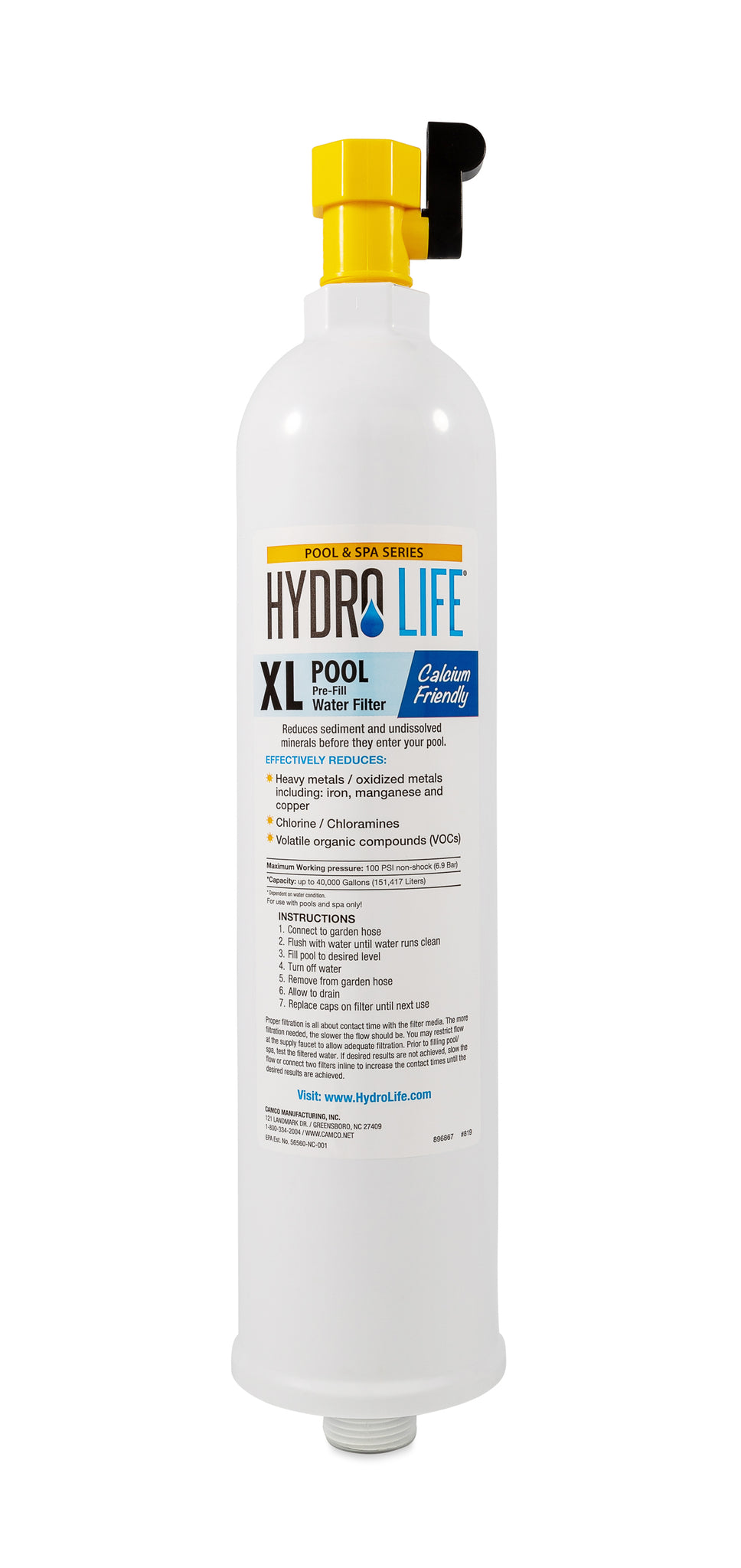 Hydro Life Pool & Spa XL Pool Filter